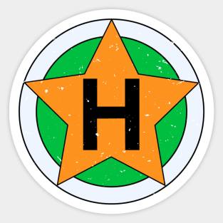 Orange Star Vintage Sticker